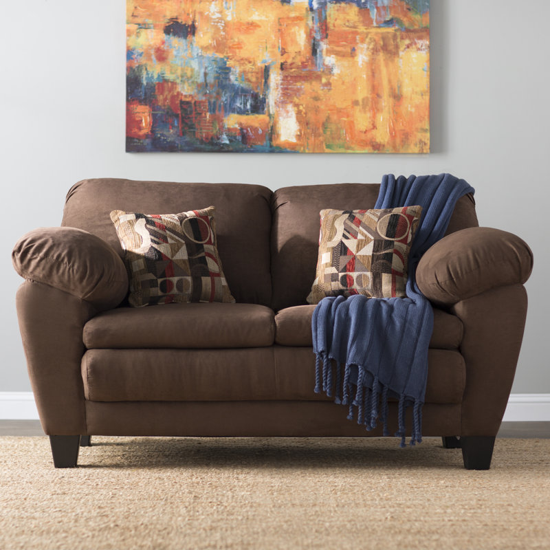 Charlton Home® Waldschmidt Microfiber / Microsuede 67" Pillow Top Arm